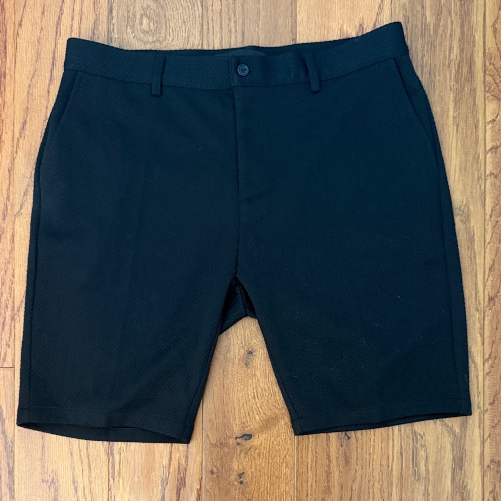 Mauvais black zig zag shorts